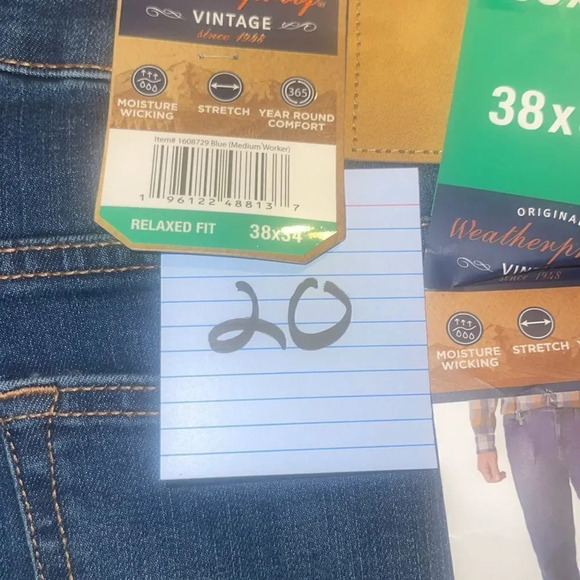 Weatherproof Vintage Men's Stretch Relaxed Fit Regular Jeans Size 38x34 - Picture 6 of 6